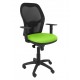 Silla  Jorquera malla negro asiento verde pistacho